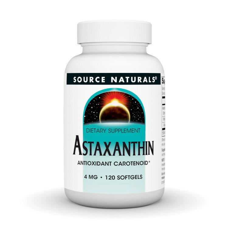ソースナチュラルズ アスタキサンチン 4mg 120ソフトジェル Source Naturals Astax...