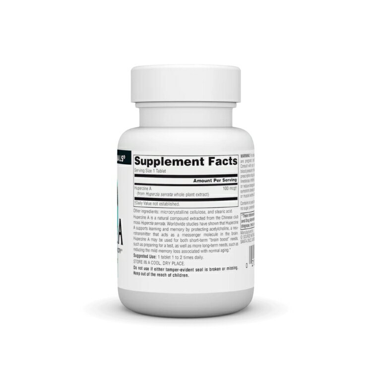 ソースナチュラルズ フペルジンA 100mcg 60粒 Source Naturals Huperzine A 100 mc...