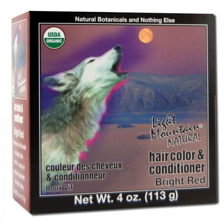 ライトマウンテンヘナ ヘアカラー レッドブライト 113g LIGHT MOUNTAIN HENNA Hair Color Red-Bright 4 OUNCE 【お取り寄せ商品】