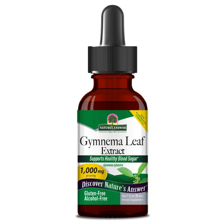 ネイチャーズアンサー ギムネマリーフエキス アルコールフリー 28g NATURE'S ANSWER Gymnema Leaf Extract Alcohol Free 1 OUNCE 【お取り寄せ商品】
