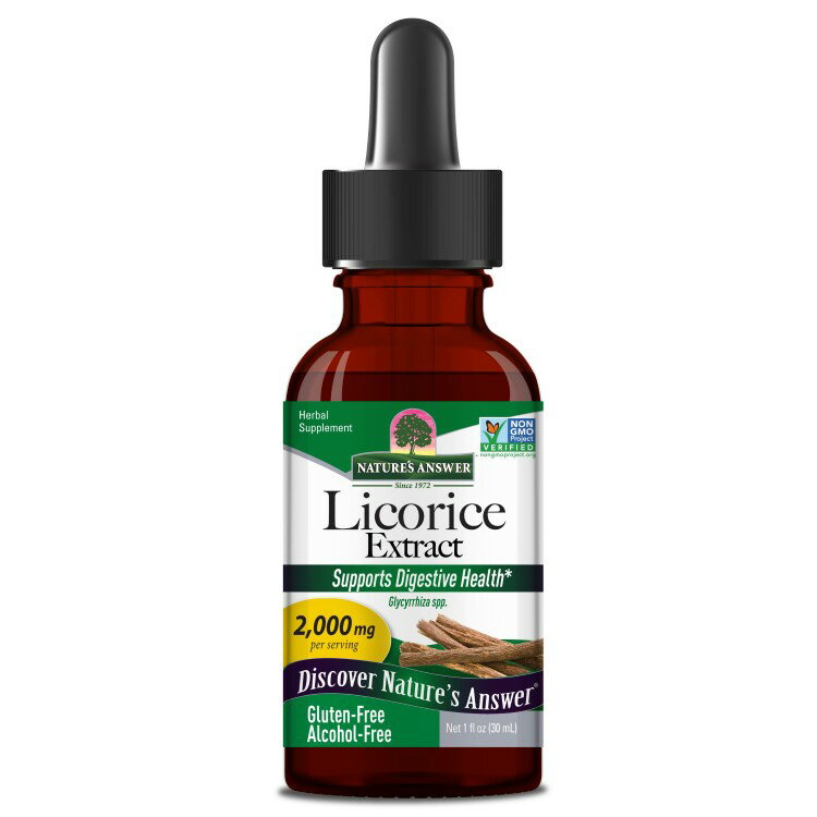 ネイチャーズアンサー リコリス アルコールフリーエキス 28g NATURE'S ANSWER Licorice Alcohol Free Extract 1 OUNCE 【お取り寄せ商品】