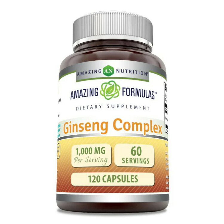アメージングニュートリション アメージングフォーミュラズ 高麗人参コンプレックス 1000mg 120カプセル AMAZING NUTRITION Amazing Formulas Ginseng Complex 1000 mg 120 CAPSULE 【お取り寄せ商品】