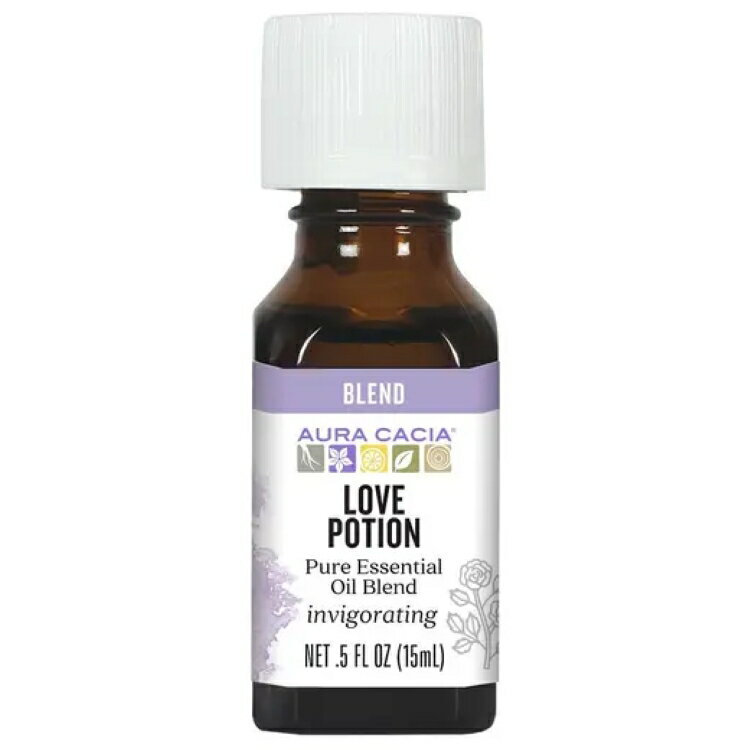 オーラカシア エッセンシャルソリューションズオイル ラブポーション 14g AURA CACIA Essential Solutions Oil Love Potion 0.5 OUNCE 【お取り寄せ商品】