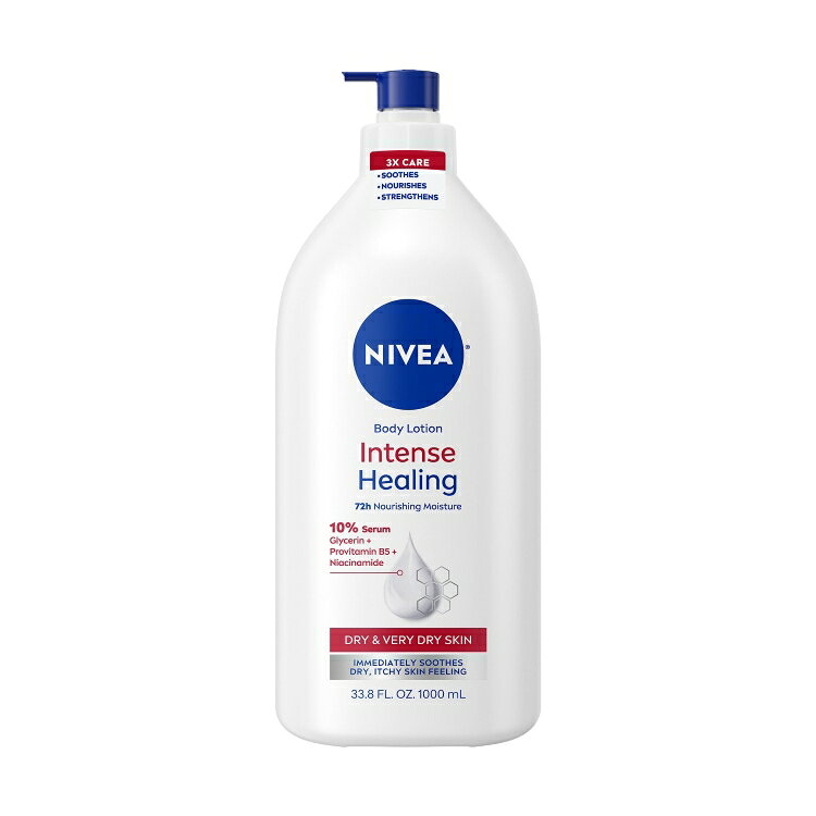 ニベア インテンスハイドレーション ボディローション 1L NIVEA Intense Healing Body Lotion for Very Dry and Itchy Skin, 33.8 fl oz 【お取り寄せ商品】