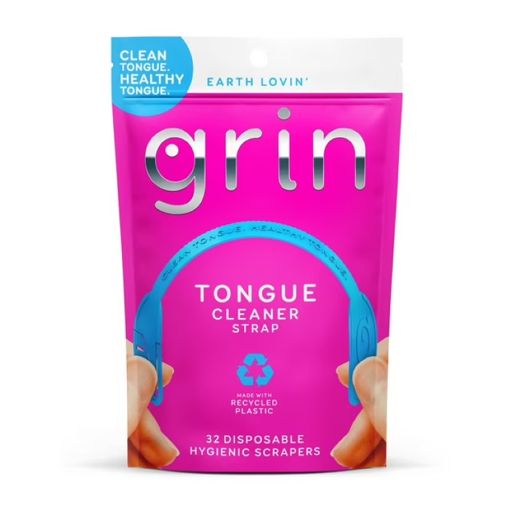 グリン タンクリーナー ストラップタイプ 32本 Grin Tongue Cleaner Strap - 32 ct 【お取り寄せ商品】
