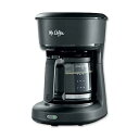 商品説明 【Mr.Coffee 2129512, 5-Cup Mini Brew Switch Coffee Maker, Black】 ●一人暮らしの方にオススメのコンパクトサイズ ●簡単操作で本格ドリップコーヒーが楽しめる！ ●シンプルなワンボタン操作 ●「Grab-a-Cup Auto Pause（一時停止）」機能で、抽出中もカップに注ぐことが可能◎ ●2時間の自動電源OFF機能付き ●ブラック ［モデル型番］2129512 ※アメリカ流通製品となります為、電圧とコンセントの形によってはそのままご使用頂けない場合がございます。 変圧器、変換プラグをご利用頂くことをお勧めしております。ご了承の上ご注文頂けますようお願いいたします。 ※初期不良交換の期間は商品到着後7日間となりますため、商品が到着しましたら、できるだけ早く内容物の確認、動作の確認をお願いいたします。 ※ご使用中の故障、修理については個人輸入直販商品でございますため、お客様ご自身でメーカーにご連絡いただく形になります。 消費期限・使用期限の確認はこちら サイズ 約18.5cm×25.1cm×27.2cm（7.3 x 9.9 x10.7インチ） メーカー Mr. Coffee（ミスターコーヒー） 重量 約1.4kg（3.1lb） ・製品ご購入前、ご使用前に必ずこちらの注意事項をご確認下さい。 Mr.Coffee 2129512, 5-Cup Mini Brew Switch Coffee Maker, Black 区分: 調理器具 広告文責: &#x3231; REAL MADE 050-3138-5220 配送元: CMG Premium Foods, Inc. 人気 にんき おすすめ お勧め オススメ ランキング上位 らんきんぐ 海外 かいがい こーひーめーかー 5かっぷ 5杯 5はい みすたーこーひー 黒 くろ ぶらっく おしゃれ キッチン 家電 コンパクト こんぱくと カフェイン かふぇいん ドリップ どりっぷ Drip シンプル しんぷる 自動電源OFF 一時停止 Auto Pause 2129512