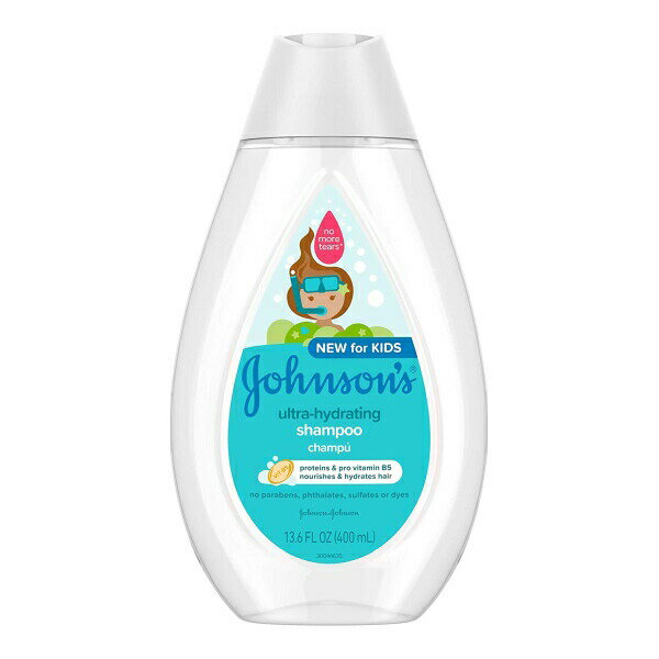 Johnson's ウルトラハイドレイティング 子ども用シャンプー たんぱく質・プロビタミンB5配合 低アレルギー性 400ml（13.6floz） （ジョンソンズ）