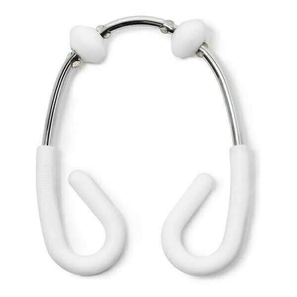 【今だけ半額】【最大1400円OFFクーポン】【在庫限り!】シャワーカーテン用 フレックスダブルシャワーリング 白 12個セット umbra(アンブラ)