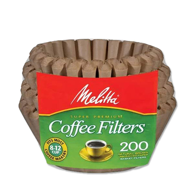 メリタ コーヒーフィルター バスケット型 ナチュラルブラウン 200枚入り 8〜12カップ用 Melitta Basket Coffee Filters Natural Brown  アメリカ版 米国