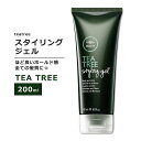 【最大1200円OFFクーポン】ティーツリー配合 スタイリングジェル 200ml (6.8floz) teatree Styling Gel スタイリング剤 ヘアジェル ヘアセット ラベンダー ペパーミント ウェットルック ウェットヘア 濡れ感