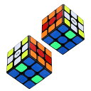 マジックキューブ 2個セット公式版 3×3 魔方 プロ向け 回転スムーズ 安定感 知育玩具 Magic Cube (2個セット) ブラック 子供 ギフト クリスマス プレゼント