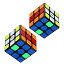 ޥå塼 2ĥåȸ 33  ץ žࡼ 괶 ΰ Magic Cube (2ĥå) ֥å Ҷ ե ꥹޥ ץ쥼