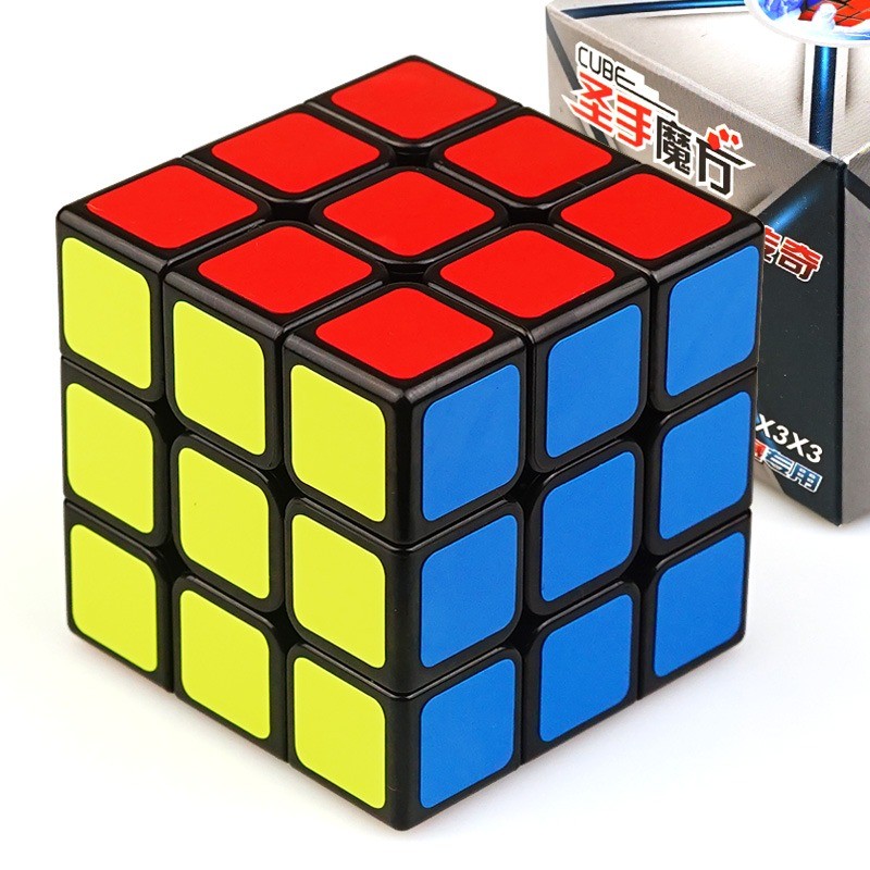 マジックキューブ Legend 3x3x3 PVC式 魔方 プロ向け 回転スムーズ 安定感 知育玩具 Magic Cube ステッカー ブラック