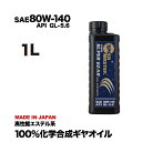 ギヤオイル 80w-140 1L API GL-5.6 スピードマスター PRO SUPER GEAR (プロスーパーギヤ) LSD対応 特殊エステル＋PAO 100％化学合成油 高性能ギヤオイル オススメです！車用 カー用品