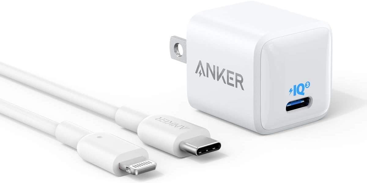 【新品】1週間以内発送 Anker PowerPort III Nano 20W with USB-C ライトニング ケーブル (PD 充電器 20W USB-C 超小型急速充電器)【PSE技術基準適合 / PowerIQ 3.0 (Gen2)搭載】 iPhone 12 / 12 Pro iPad Air(第4世代) その他 各種機器対応 (ホワイト)