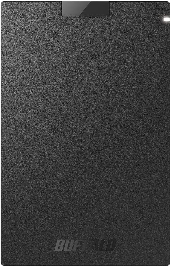 【新品】1週間以内発送 バッファロー SSD 外付け 1.0TB USB3.2Gen1 ポータブル コンパクト PS5/PS4対応(メーカー動作確認済) ブラック SSD-PG1.0U3-BC/N