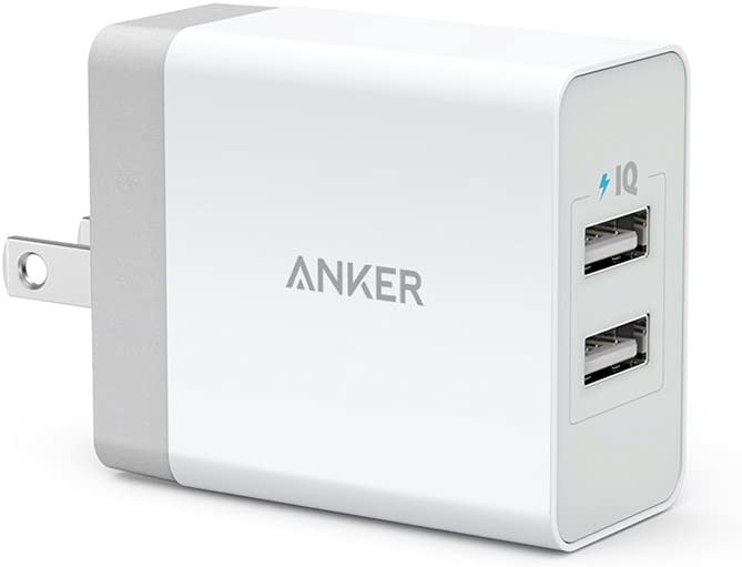 Anker 急速充電器 【新品】1週間以内発送 Anker 24W 2ポート USB急速充電器 【PSE技術基準適合/急速充電/折たたみ式プラグ搭載】iPhone iPad Android各種対応(ホワイト)