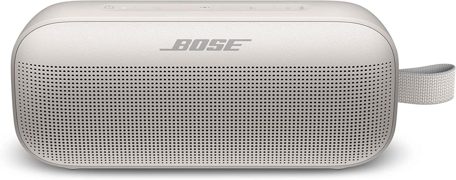 【新品】1週間以内発送 Bose SoundLink Flex Bluetooth speaker ポータブル ワイヤレス スピーカー マイク付 最大6時間 再生 防水・防塵 20.1 cm (W) x 9 cm (H) x 5.2 cm (D) 580g ホワイトスモーク