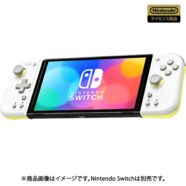 yViz1TԈȓ HORI AˁEA˃z[h@\ځyCVCZXizObvRg[[ Fit for Nintendo Switch@LIGHT GRAY~YELLOWyNintendo SwitchΉz