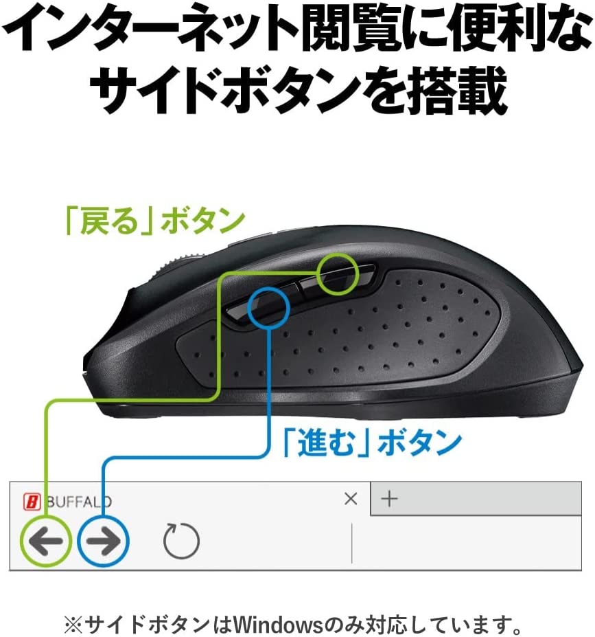 �ڿ��ʡ�1���ְ���ȯ�� �Хåե����� 5�ܥ��� Bluetooth 5.0 Blue LED �ޥ��� ��å� ���/�ʤ�ܥ������ ������ BSMBB305RD