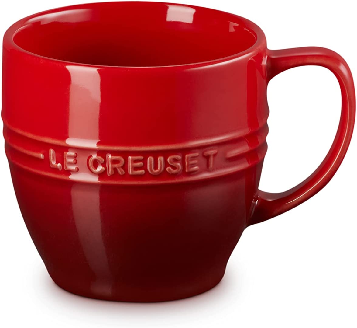 ル・クルーゼ マグカップ 【新品】1週間以内発送 ル・クルーゼ(Le Creuset) レジェ マグ マグカップ 350 ml チェリーレッド 耐熱 耐冷 電子レンジ オーブン 対応