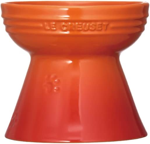 【新品】1週間以内発送 ル・クルーゼ Le Creuset ハイスタンド・ペットボール オレンジ 犬 猫 防汚 電子レンジ 対応