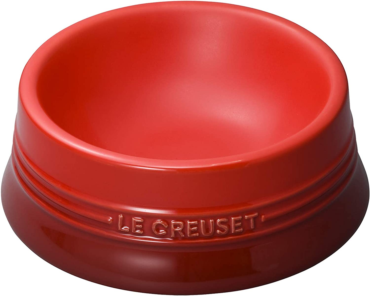 【新品】1週間以内発送 ル・クルーゼ Le Creuset ペットボウル ペットボール M チェリーレッド 防汚 電子レンジ 対応