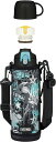 【新品】1週間以内発送 サーモス 水筒 真空断熱2ウェイボトル 1L/1.03L ブラックアクア FJJ-1001WF BKAQ
