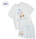 【新品】【即納】【BLU キノピオ PWNT252011】gelato pique ジェラート ピケ 【スーパーマリオ】【レディース】キノピオ&ヨッシージャガードプルオーバーショートパンツセット ジェラピケ ルームウェア 部屋着 女性 プレゼント