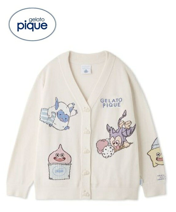 【新品】1週間以内発送　【サイズM-L】【ホワイト OWHT】【ドラゴンクエスト】【ユニセックス】ジャガードカーディガ…