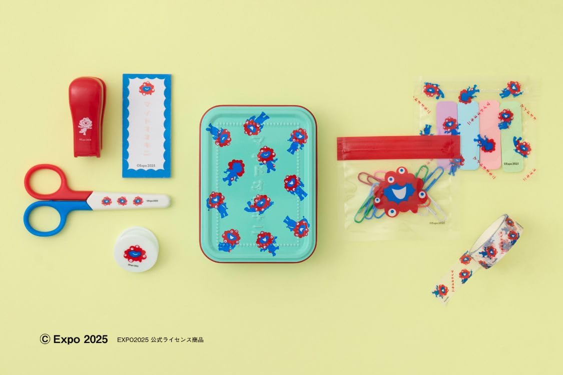 【新品】6月入荷次第発送予定　ミャクミャク文具缶BOOK (TJMOOK)　文具セット レトロでかわいい缶ケース 「マイドオオキニ缶」とのコラボデザイン