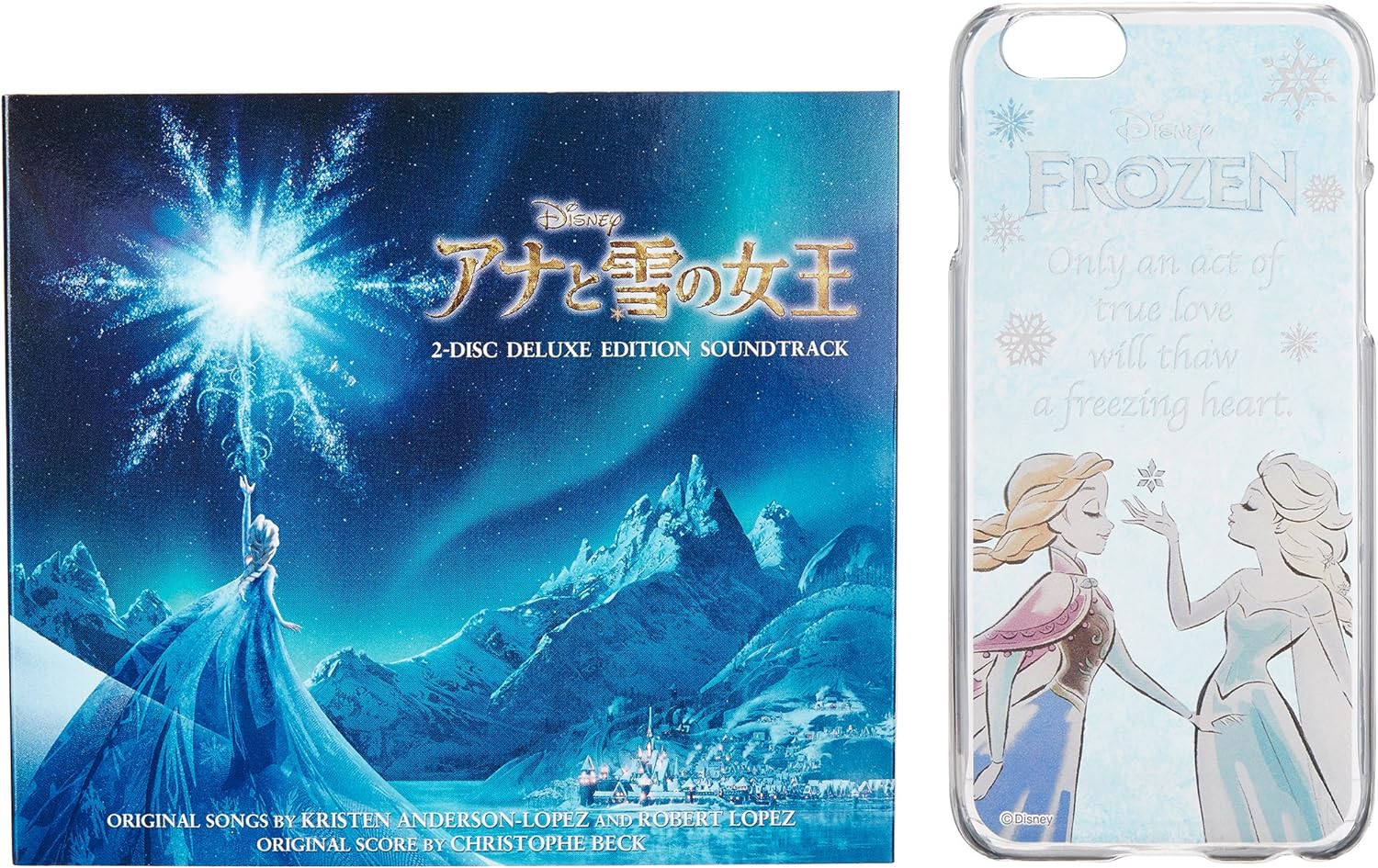 【新品】【即納】【限定】「アナと雪の女王 オリジナル・サウンドトラック -デラックス・エディション-」(期間限定スリーブ・限定絵柄iPhone 6 ケースクリアジャケット付)　ディズニー映画 あなとゆきのじょうおう 松たか子 神田沙也加