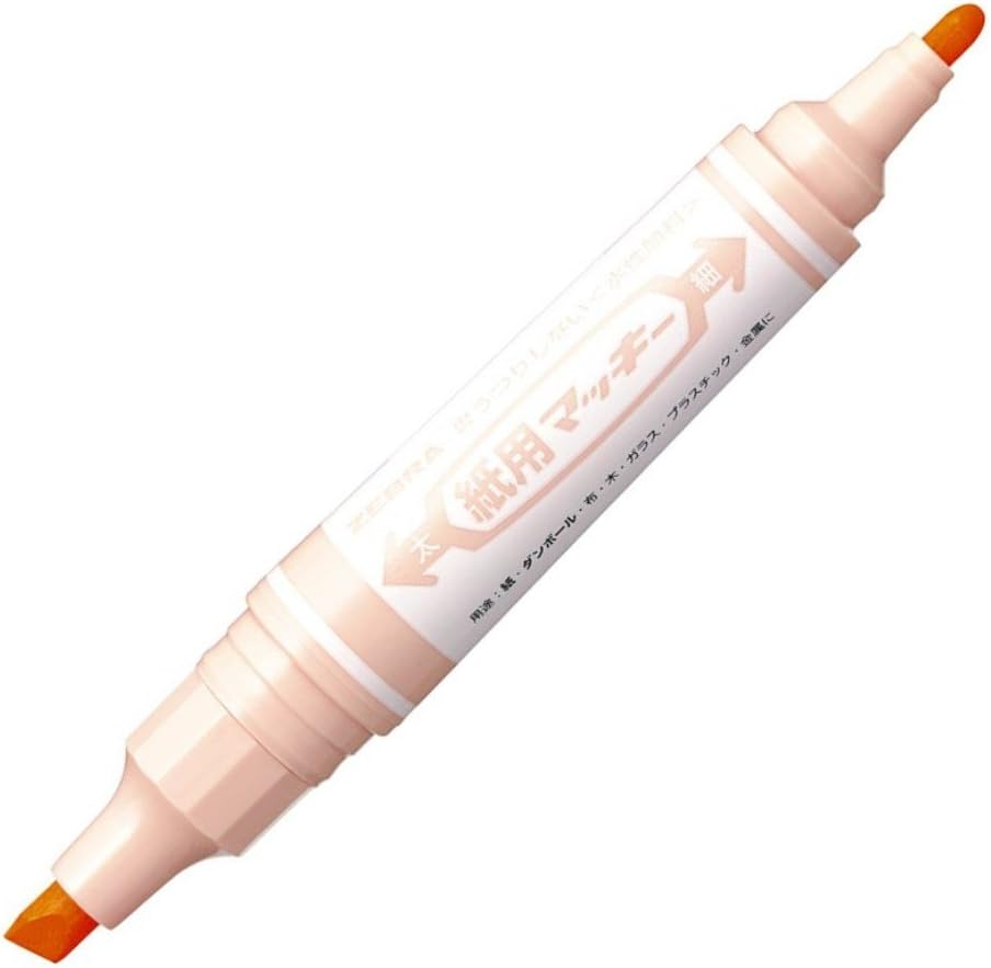 Rakuten - 【新品】【同梱不可】5日以内発送 ゼブラ 水性ペン 紙用マッキー ペールオレンジ 10本 B-WYT5-PO