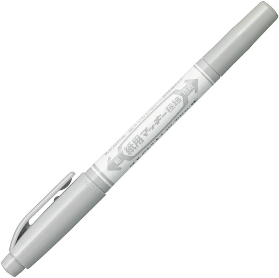 Rakuten - 【新品】【同梱不可】5日以内発送 ゼブラ 水性ペン 紙用マッキー 極細 グレー 10本 B-WYTS5-GR