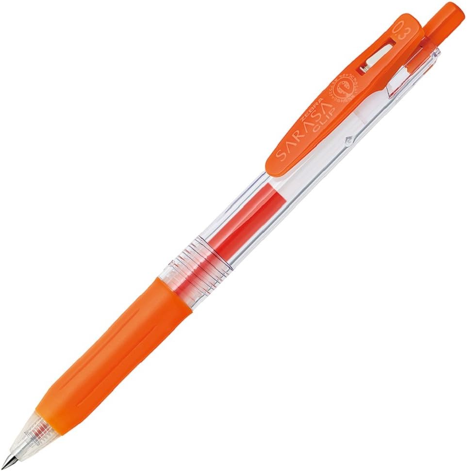 Rakuten - 【新品】【同梱不可】5日以内発送 ゼブラ(ZEBRA) ジェルボールペン サラサクリップ 0.3 レッドオレンジ 10本 B-JJH15-ROR