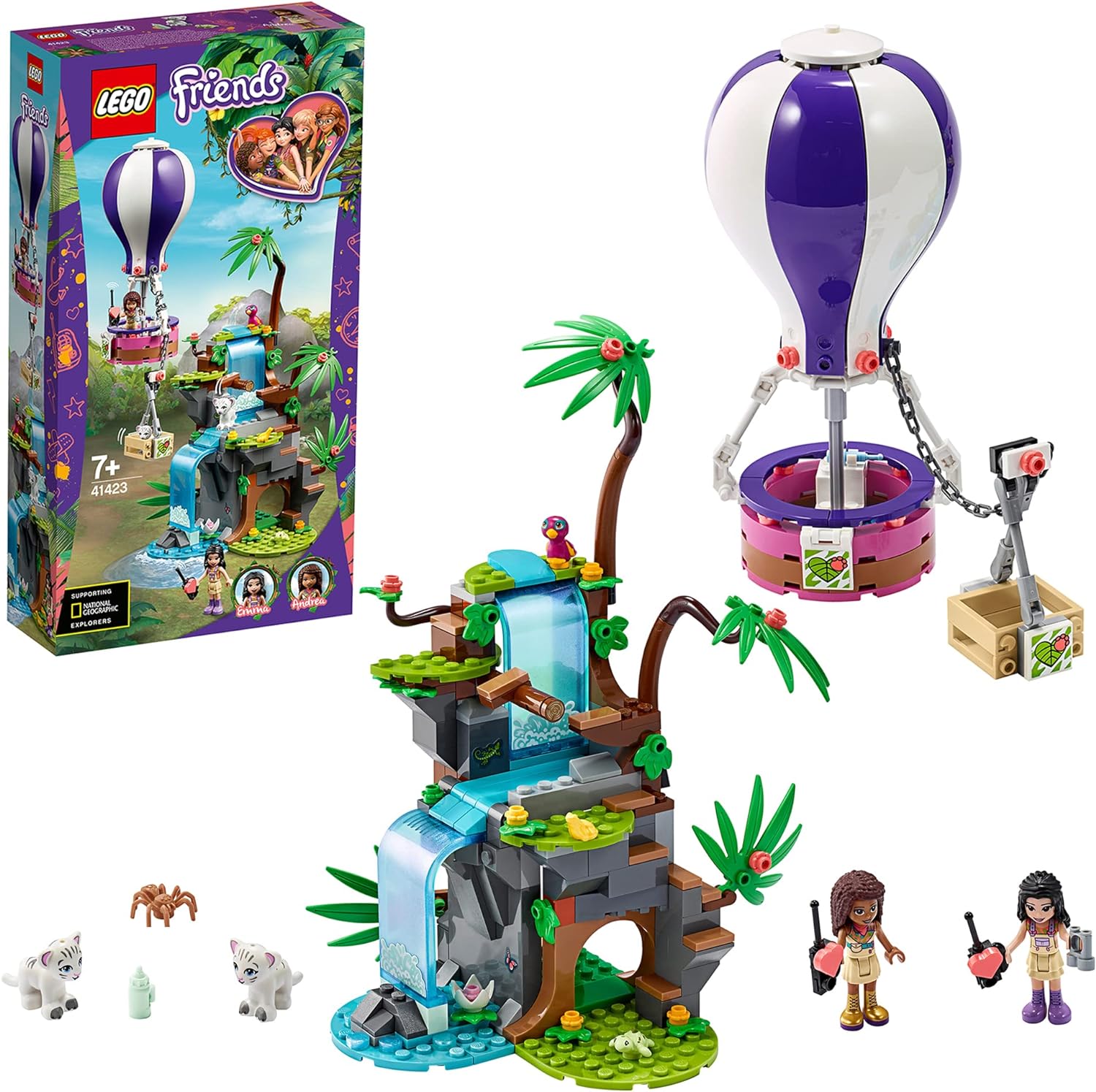 Rakuten - 【新品】【同梱不可】5日以内発送 レゴ(LEGO) フレンズ ホワイトタイガーの熱気球ジャングルレスキュー 41423