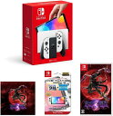 任天堂 Switch 【新品】【即納】Nintendo Switch(有機ELモデル) Joy-Con(L)/(R) ホワイト+【任天堂ライセンス商品】SCREEN GUARD for Nintendo Switch(有機ELモデル) (9H高硬度+ブルーライトカットタイプ)+ベヨネッタ3 (大判マイクロファイバークロス 同梱) スイッチ ゲーム機 本体