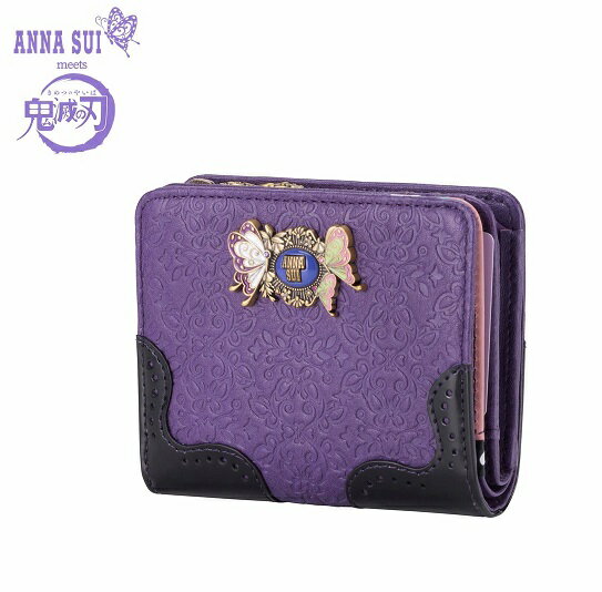 【新品】【即納】　ANNA SUI　二つ折り財布 / 胡蝶姉妹 きめつ キメツ アナスイ