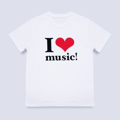 【新品】【即納】WE ハート（LOVE）NAMIE HANABI SHOW（安室奈美恵）／I ハート（LOVE）music!Tシャツ WHITE Mサイズ　あむろ なみえ 安室ちゃん グッズ タレント 歌手 フェス ライブ 音楽 ミュージックTシャツ 沖縄 夏 レディース メンズ プレゼント ファン