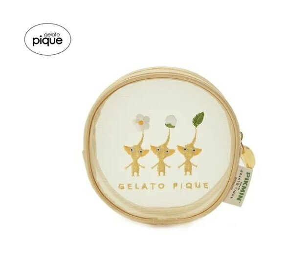 ポーチ 女の子 【新品】【即納】【イエロー YEL 黄】gelato pique ジェラート ピケ PIKMIN ラウンドポーチ PWGB234505 PIKMIN meets GELATO PIQUE ジェラピケ ピクミン 可愛い プレゼント 女の子 女性 コラボ 小物入れ 収納 バッグ 持ち運び 学校 会社 雑貨