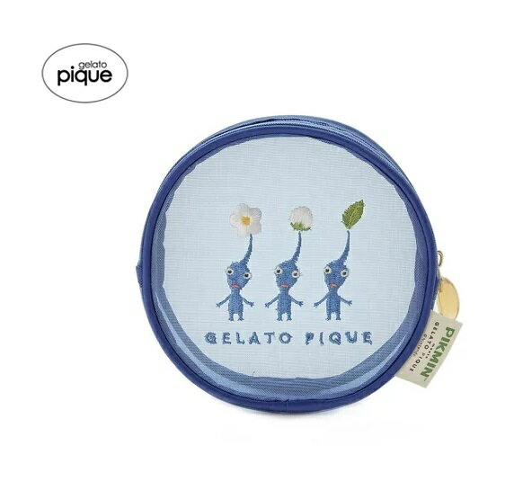 ポーチ 女の子 【新品】【即納】【ブルー BLU 青】gelato pique ジェラート ピケ PIKMIN ラウンドポーチ PWGB234505 PIKMIN meets GELATO PIQUE ジェラピケ ピクミン 可愛い プレゼント 女の子 女性 コラボ 小物入れ 収納 バッグ 持ち運び 学校 会社 雑貨