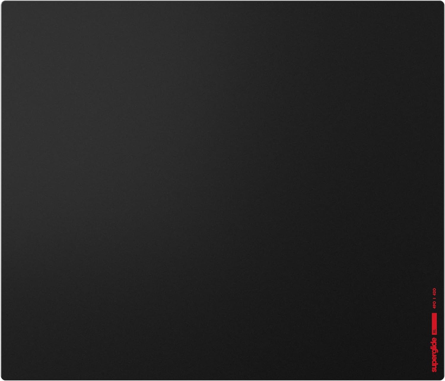 【新品】1週間以内発送 Pulsar Gaming Gears eSports仕様 ゲーミングマウスパッド Superglide PAD ガラスパッド 滑り止め 国内正規品 49cm × 42cm (XL, Black)