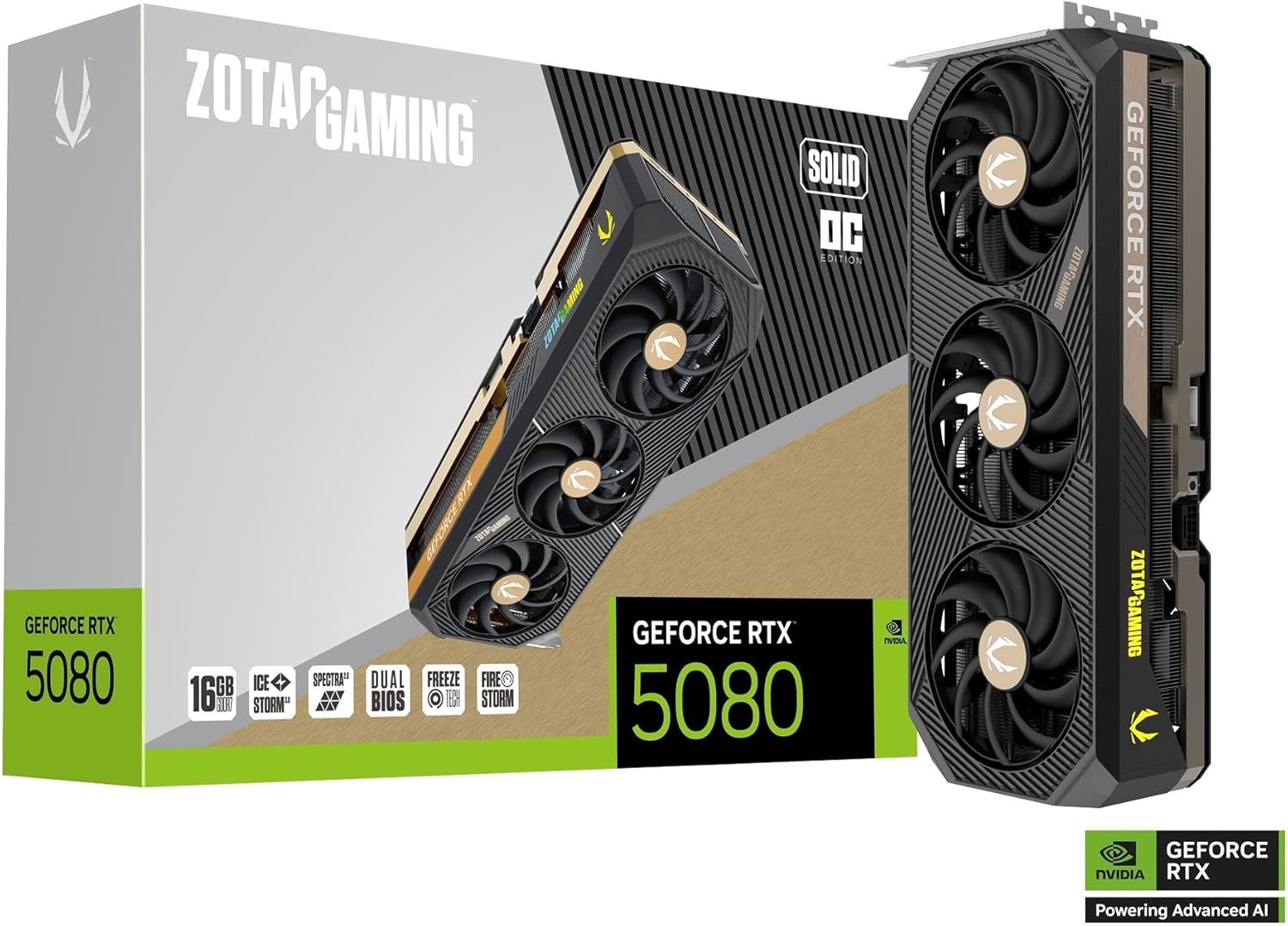 【新品】【即納】【代引き不可】ZOTAC GAMING GeForce RTX 5080 SOLID OC 16GB GDDR7 グラフィックスカ..
