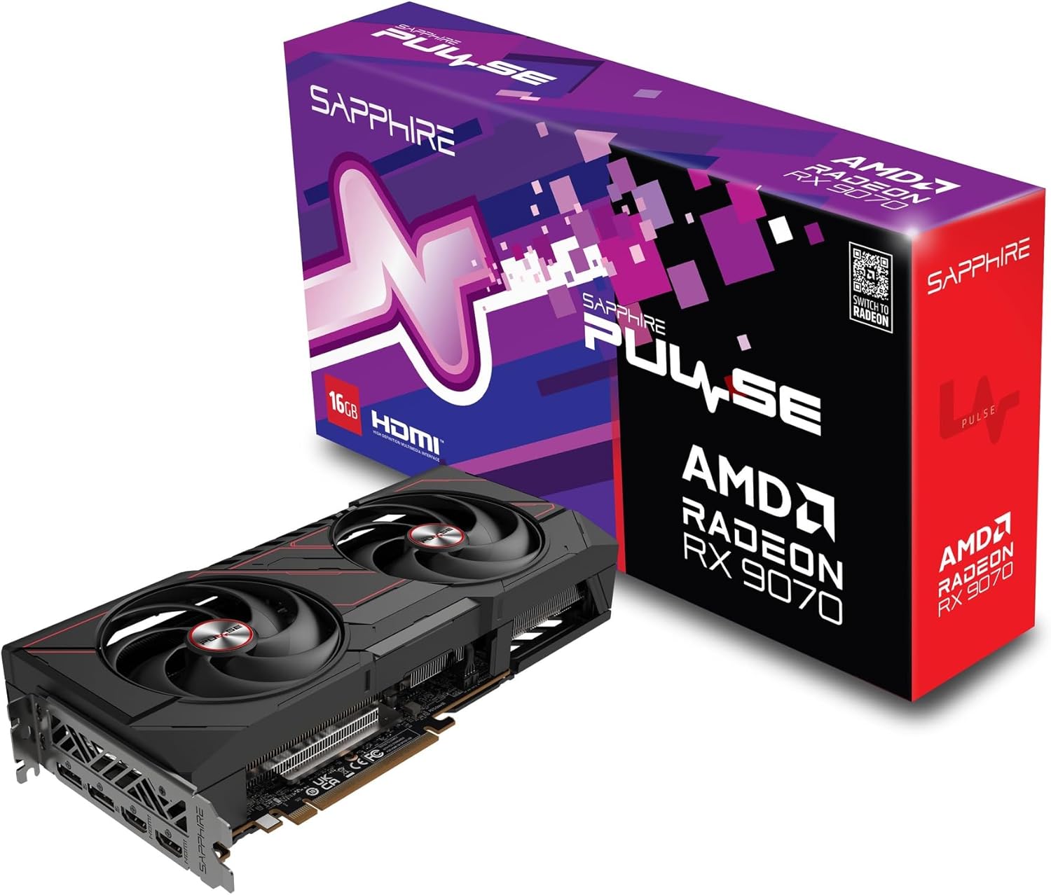 【新品】4～5月頃入荷次第発送 【代引き不可】 SAPPHIRE PULSE Radeon RX 9070 GAMING 16GB グラフィックスボード 11349-03-20G VD9104　周辺機器 PCパーツ グラフィックボード グラボ