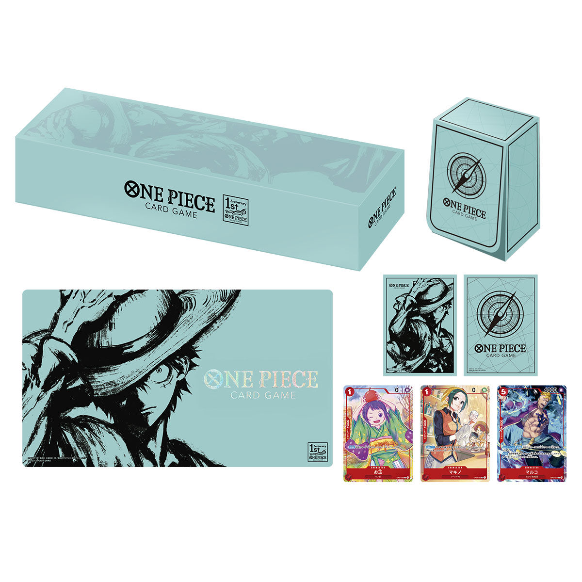 ONE PIECE カードゲーム 1st ANNIVERSARY SET 1周年記念 グッズセット プレイマット カードスリーブ カードケース ワンピース