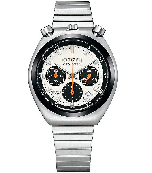 【未使用品】【即納】プライスタグ付き！シチズンコレクション CITIZEN COLLECTION レコードレーベル ツノクロノ RECORD LABEL TSUNO CHRONO AN3660-81A 腕時計 メンズ ホワイト CITIZEN シチズン