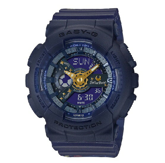 【未使用品】【即納】CASIO BABY-G カシオ ベビージー 美少女戦士セーラームーン BA-110XSM-2AJR 腕時計 レディース ネイビー 30周年 コラボレーション スペシャルBOX かわいい プレゼント 女の子 彼女 贈り物