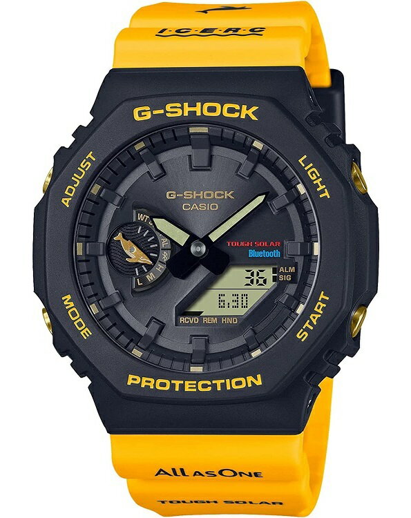 【未使用品】1週間以内発送 CASIO G-SHOCK イルクジ Love Sea and The Earth アイサーチ・ジャパン コラボレーションモデル GA-B2100K-9AJR メンズ イエロー カシオ ジーショック イルカ・クジラ 腕時計 プレゼント 贈り物 誕生日