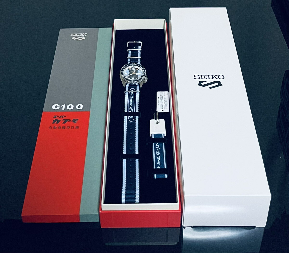 【未使用品】即納 限定モデル セイコー5スポーツ SBSA237 5SPORTS（ファイブスポーツ）初代 Honda Super Cub コラボレーション限定モデル “Sense Style” メカニカル ナイロンバンド メンズ 腕時計 スーパーカブ