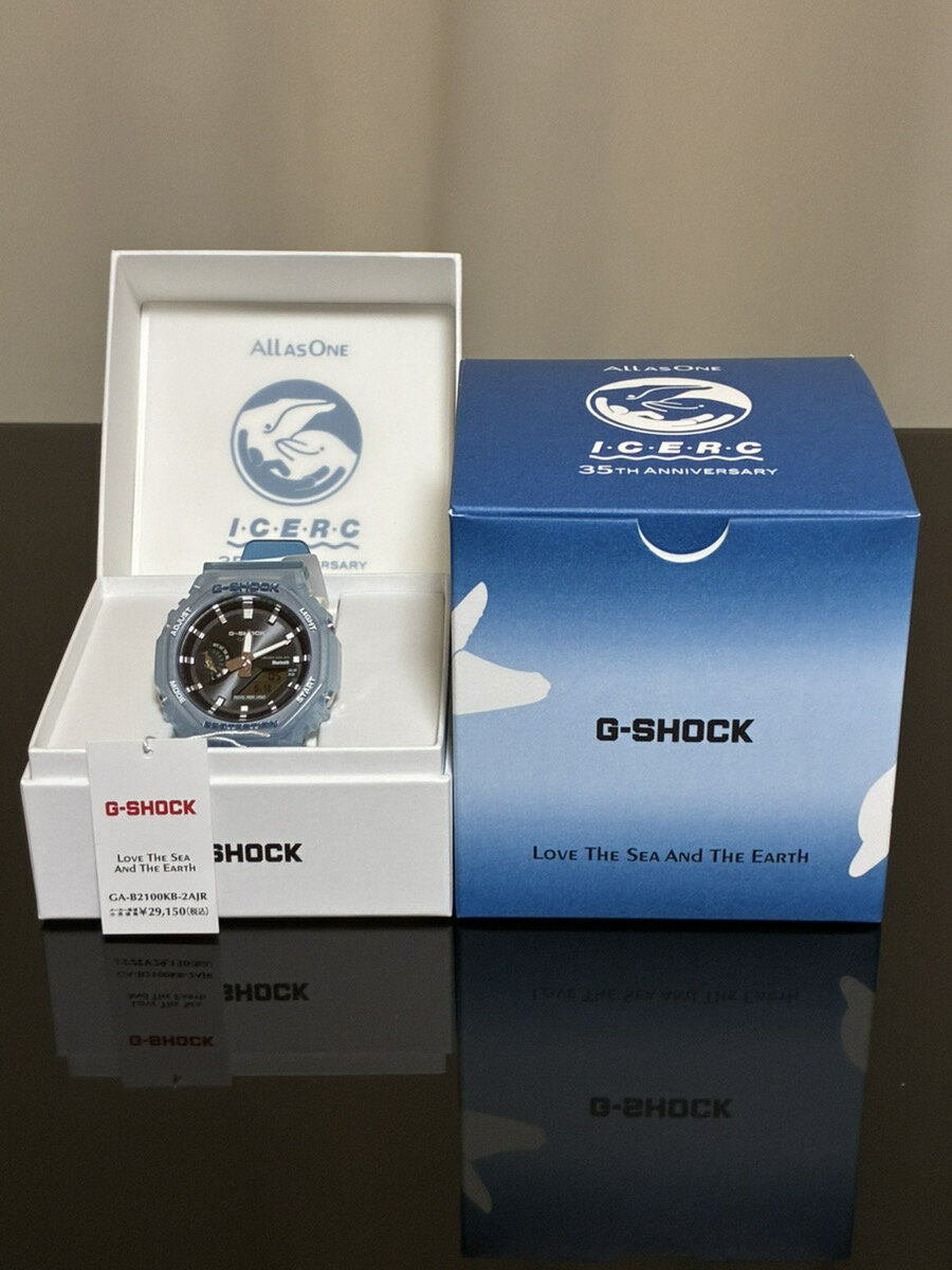 乐天商城 - 【未使用品】【即納】G-SHOCK ジーショック カシオ　「Love The Sea And The Earth」 ICERC Japanコラボレーションモデル 環境配慮素材採用 GA-B2100KB-2AJR メンズ スケルトンブルー　腕時計
